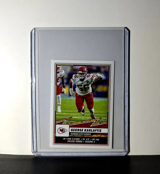 George Karrlaftis 2025 Panini NFL #256 Sticker Kansas City Chiefs - Football Card Single
