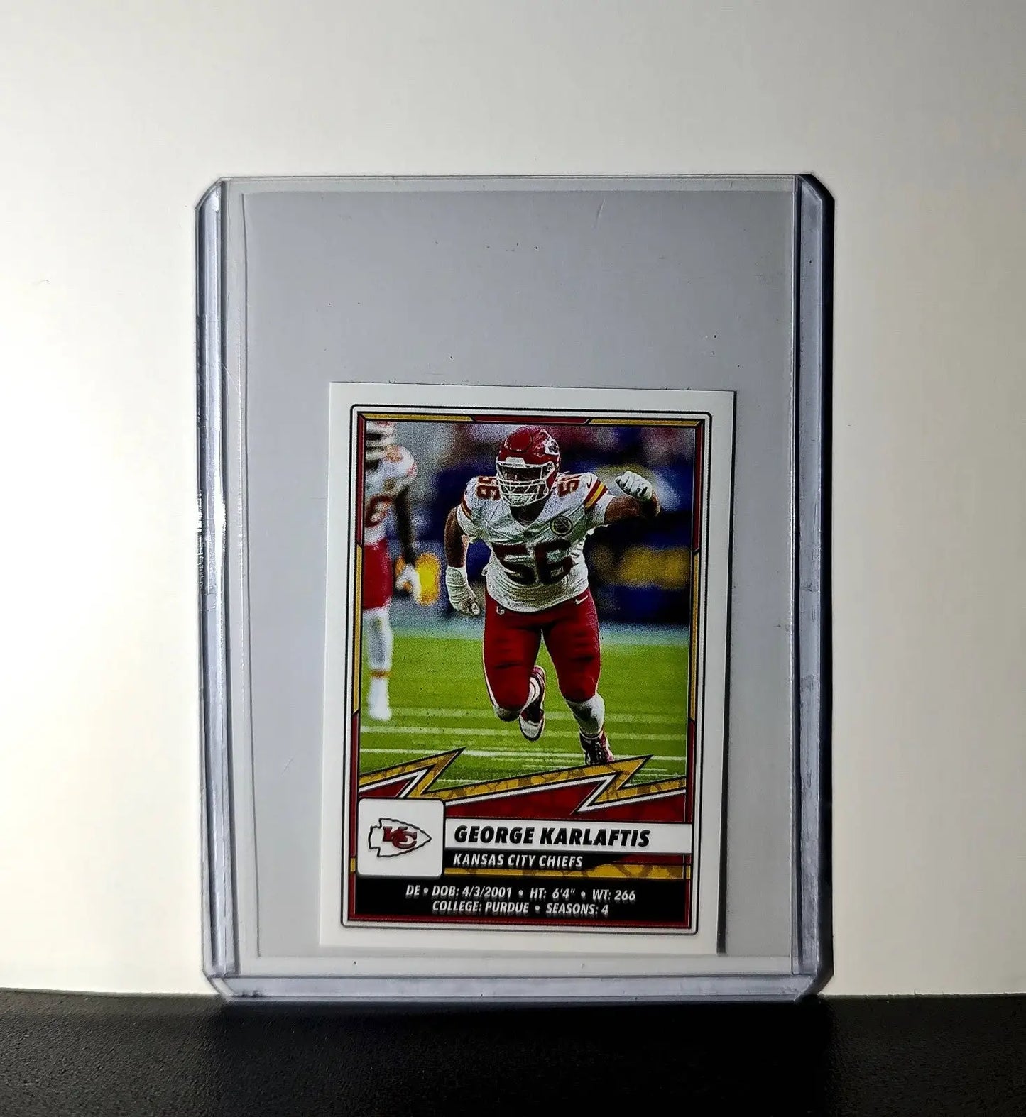 George Karrlaftis 2025 Panini NFL #256 Sticker Kansas City Chiefs