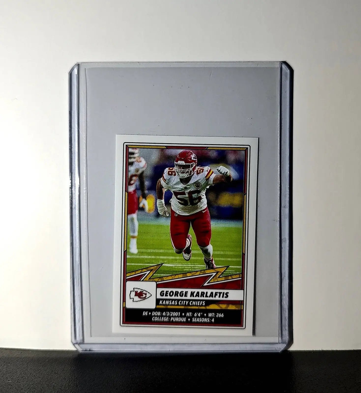 George Karrlaftis 2025 Panini NFL #256 Sticker Kansas City Chiefs