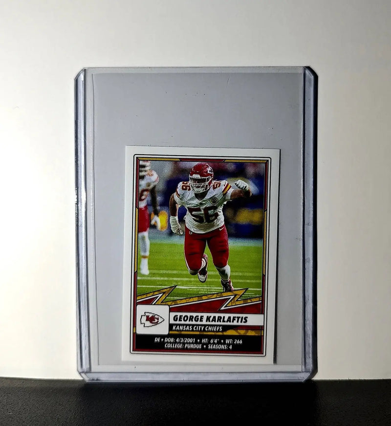 George Karrlaftis 2025 Panini NFL #256 Sticker Kansas City Chiefs