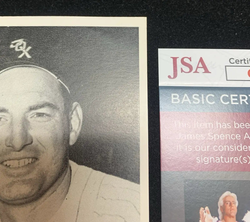 George Kell HOF Tigers White Sox Signed Autographed 3x5 Postcard Photo JSA Auto - Sports Memorabilia