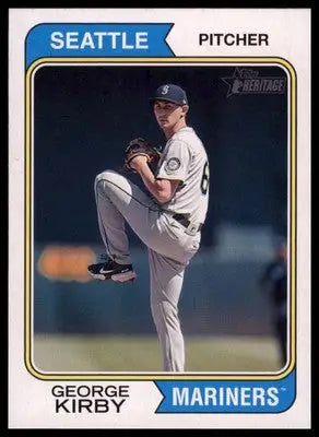 George Kirby 2023 Topps Heritage #119 Seattle Mariners - Baseball Card Single
