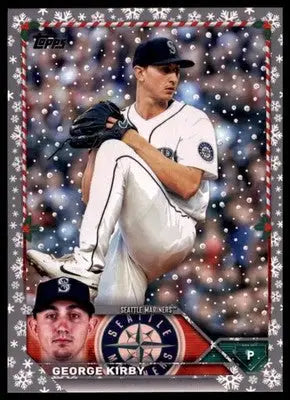 George Kirby 2023 Topps Holiday Metallic #H3 Seattle Mariners - Baseball Card Single