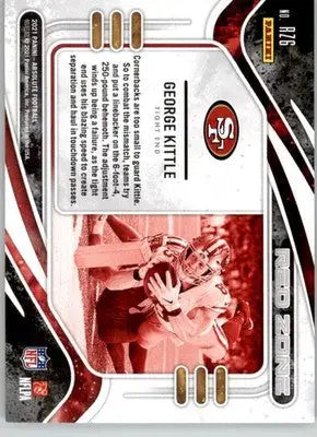 George Kittle - 2021 Panini Absolute - #RZ6 - Red Zone Football - Football Card Single