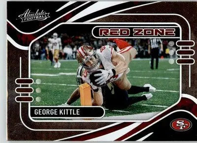 George Kittle - 2021 Panini Absolute - #RZ6 - Red Zone Football - Football Card Single
