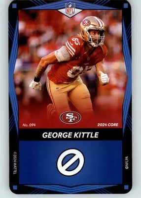 George Kittle - 2024 UNO Elite Core Edition - Blue - #094 - Football - Football Card Single