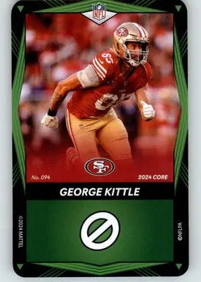 George Kittle - 2024 UNO Elite Core Edition - Green - #094 - Football - Football Card Single