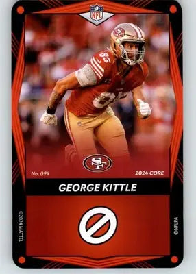 George Kittle - 2024 UNO Elite Core Edition - Red - #094 - Football - Football Card Single