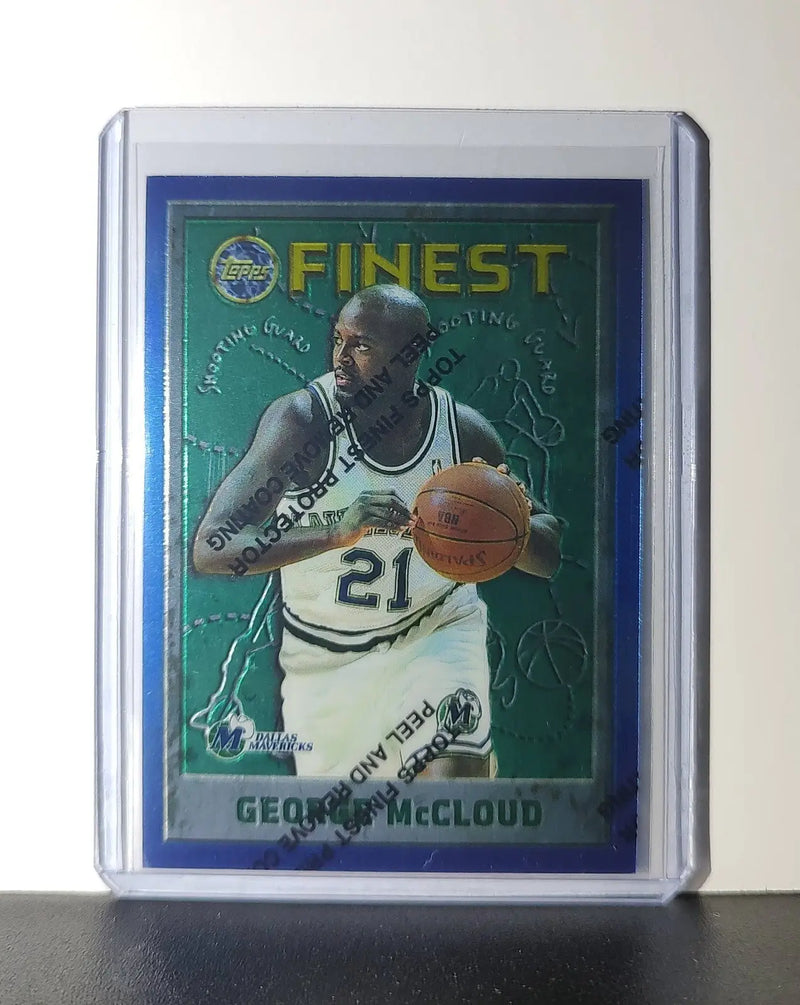 George McCloud 1995-96 Topps Finest NBA #201 Card Mavericks