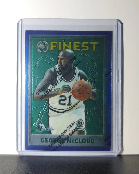 George McCloud 1995-96 Topps Finest NBA #201 Card Mavericks - Basketball Card Single