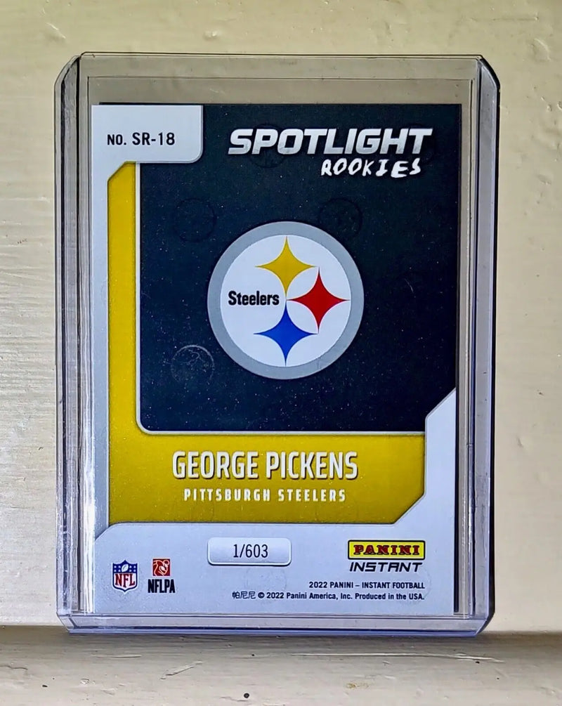 George Pickens 2022 NFL Panini #18 Spotlight Rookie Football Card 1/603