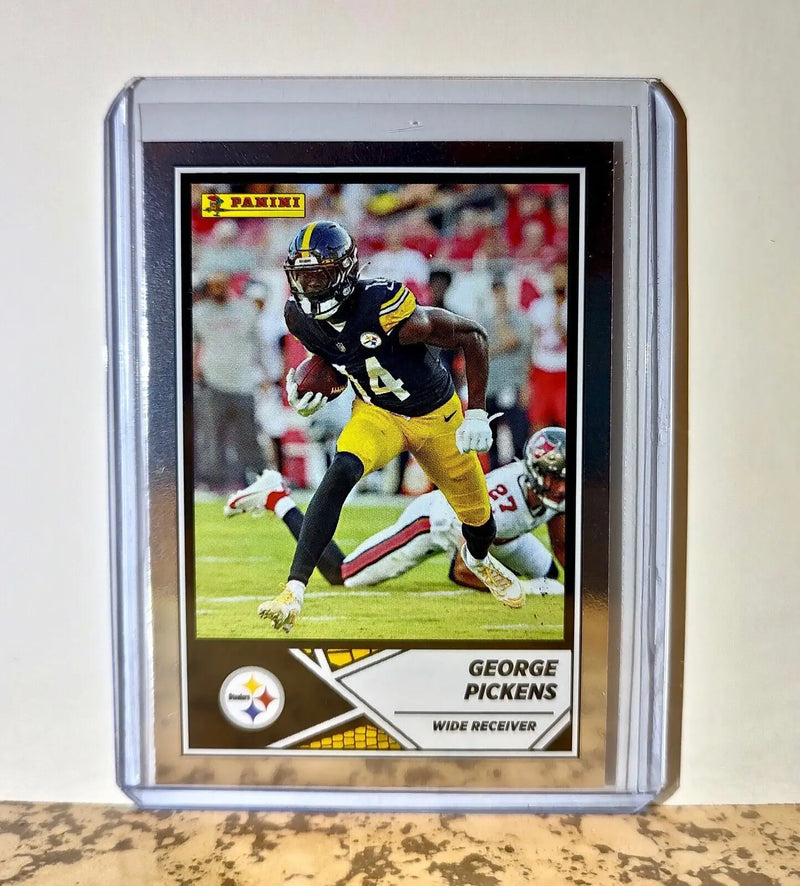 George Pickens 2024 Panini NFL #9 Silver Foil Sticker Card Pittsburgh Steelers - Football Card Single