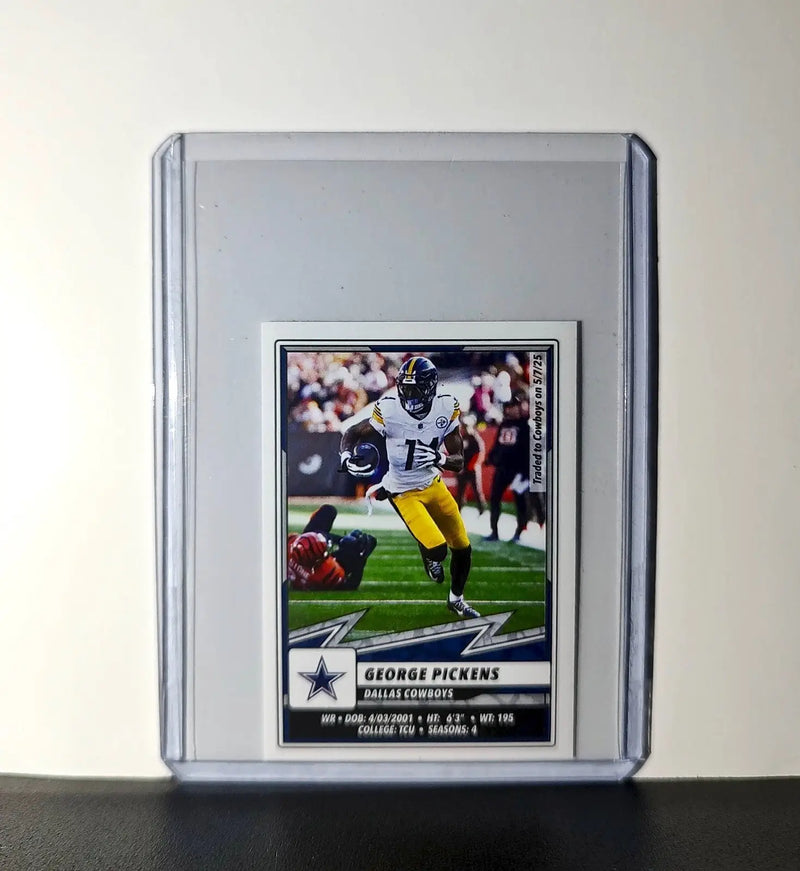 George Pickens 2025 Panini NFL #301 Sticker Dallas Cowboys