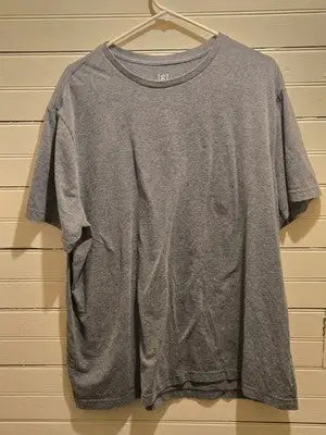 George Shirt Mens 2XL Gray Short Sleeve Crew Neck Basic Tee Oversized Casual - Apparel