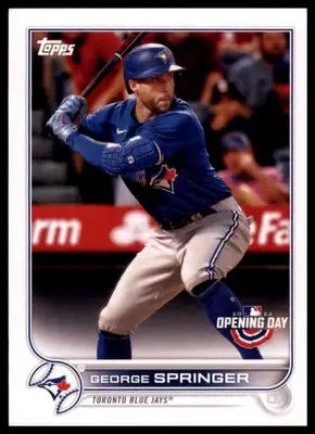 George Springer 2022 Topps Opening Day #172 Toronto Blue Jays - Baseball Card Single