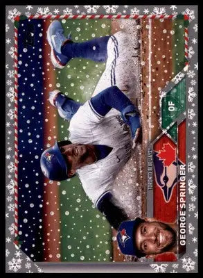 George Springer 2023 Topps Holiday Metallic #H35 Toronto Blue Jays - Baseball Card Single