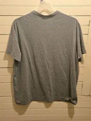 George T-Shirt Mens 2XL Gray Short Sleeve Crew Neck Basic Cotton Tee Everyday - Apparel