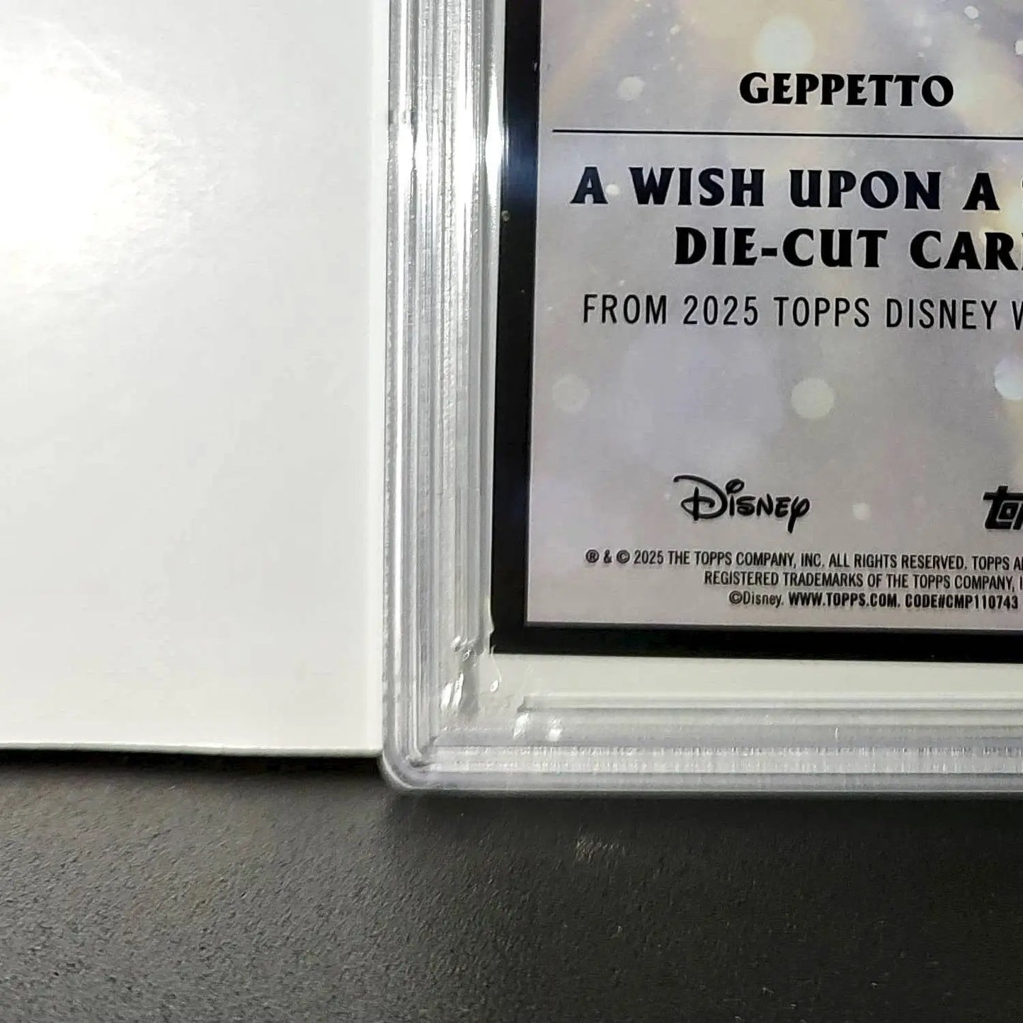 Geppetto 2025 Topps Chrome Disney #W-2 Wish Upon A Star Die Cut Pinocchio PSA 9 - Non-Sports Card Single