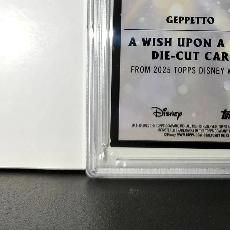 Geppetto 2025 Topps Chrome Disney #W-2 Wish Upon A Star Die Cut Pinocchio PSA 9 - Non-Sports Card Single