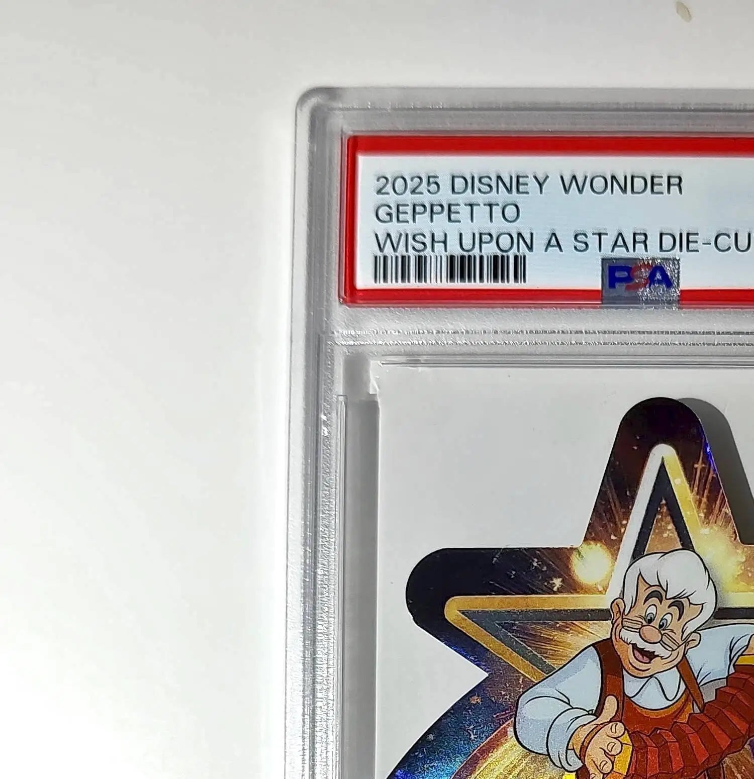 Geppetto 2025 Topps Chrome Disney #W-2 Wish Upon A Star Die Cut Pinocchio PSA 9 - Non-Sports Card Single