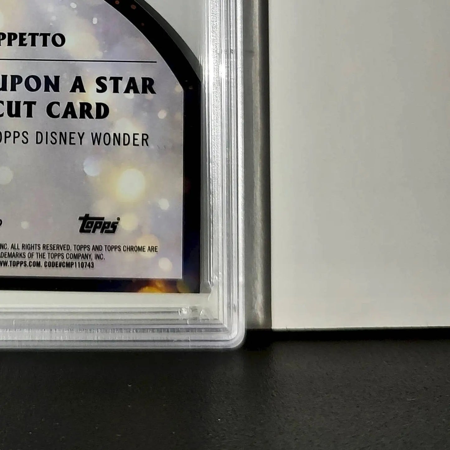 Geppetto 2025 Topps Chrome Disney #W-2 Wish Upon A Star Die Cut Pinocchio PSA 9 - Non-Sports Card Single