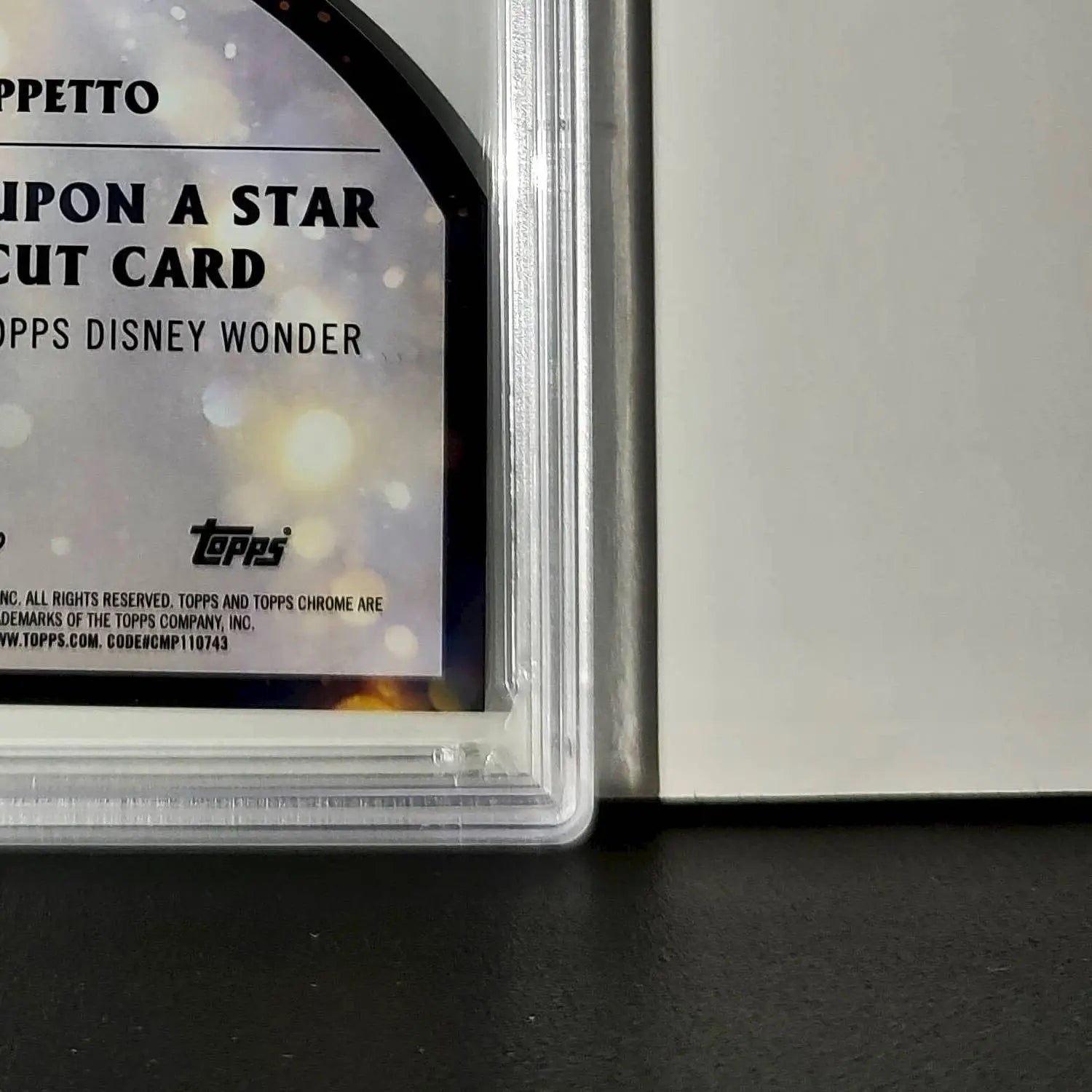 Geppetto 2025 Topps Chrome Disney #W-2 Wish Upon A Star Die Cut Pinocchio PSA 9 - Non-Sports Card Single