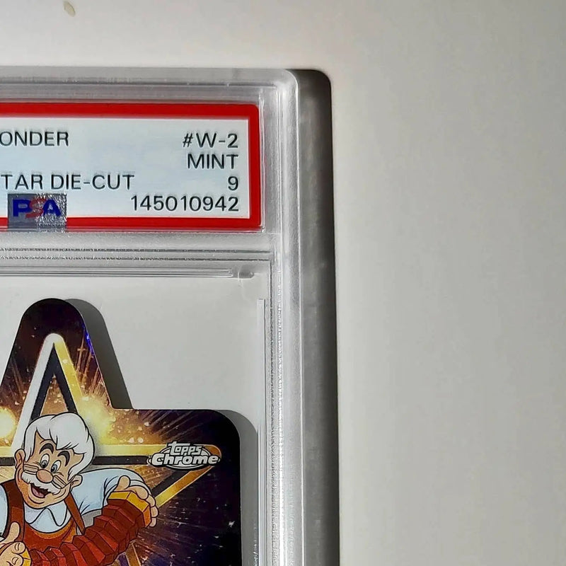 Geppetto 2025 Topps Chrome Disney #W-2 Wish Upon A Star Die Cut Pinocchio PSA 9 - Non-Sports Card Single