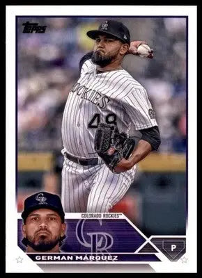 German Marquez 2023 Topps #325 Colorado Rockies - Baseball Card Single