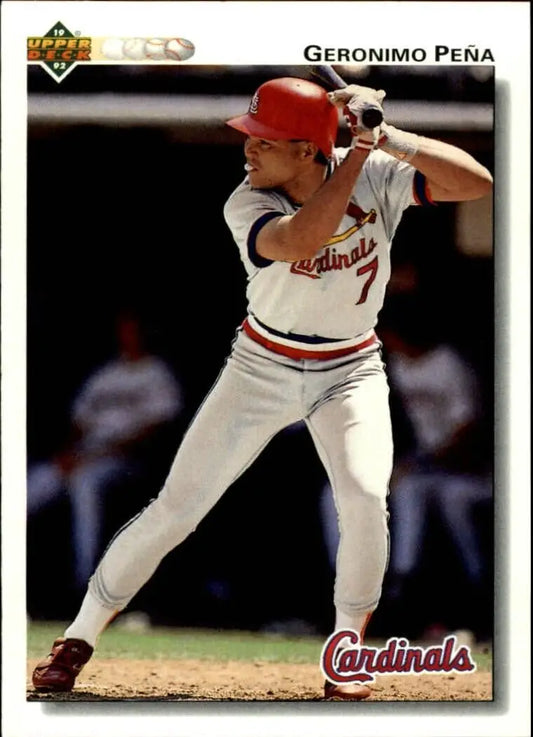 Geronimo Pena 1992 Upper Deck MLB #596 Baseball Card St. Louis Cardinals - Baseball Card Single