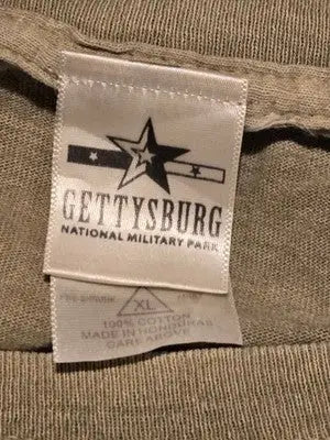 Gettysburg National Military Park T-Shirt Mens XL Gray Gettysburg July 1863 - Apparel