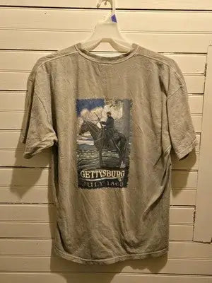 Gettysburg National Military Park T-Shirt Mens XL Gray Gettysburg July 1863 - Apparel