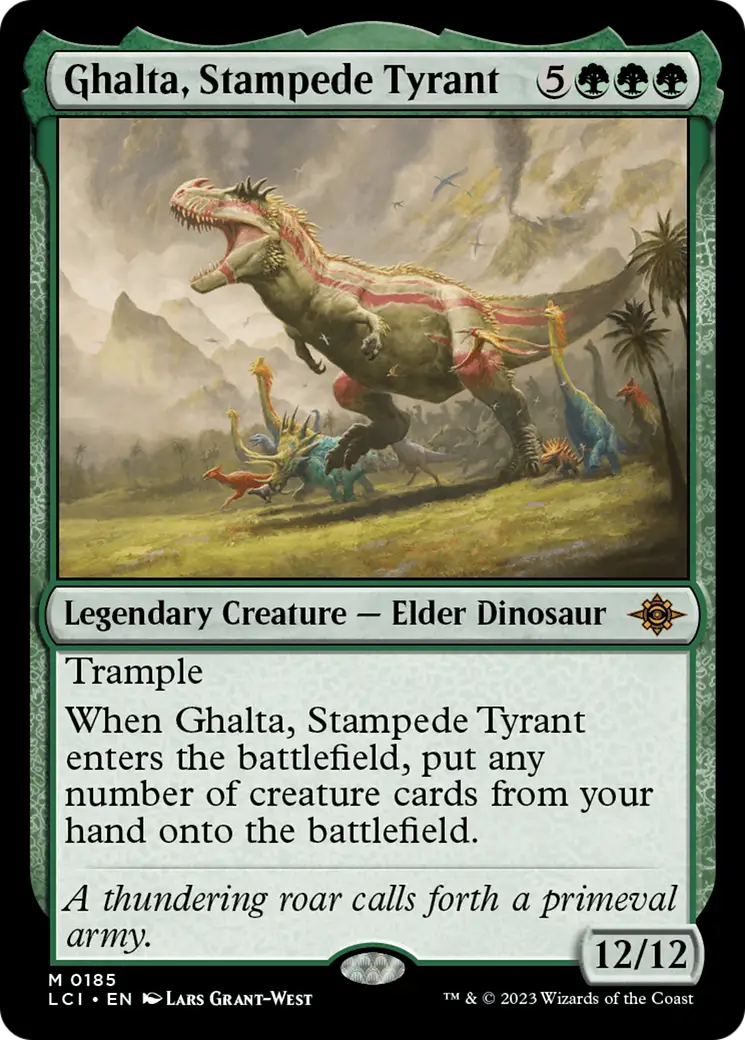 Ghalta Stampede Tyrant [The Lost Caverns of Ixalan] - Magic Card Single