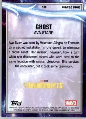 Ghost - 2025 Topps Chrome Marvel Studios - #186 - Non_sport - Non-Sports Card Single