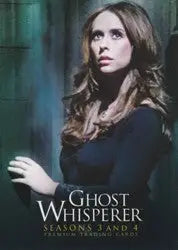 DVD cover for Ghost Whisperer featuring a woman, San Diego Comic 2010 foil promo card