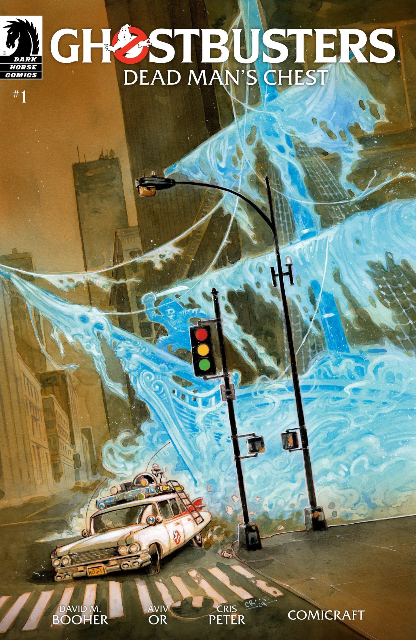 Ghostbusters Dead Man’s Chest comic book cover featuring Ghostbusters Dead and striking art