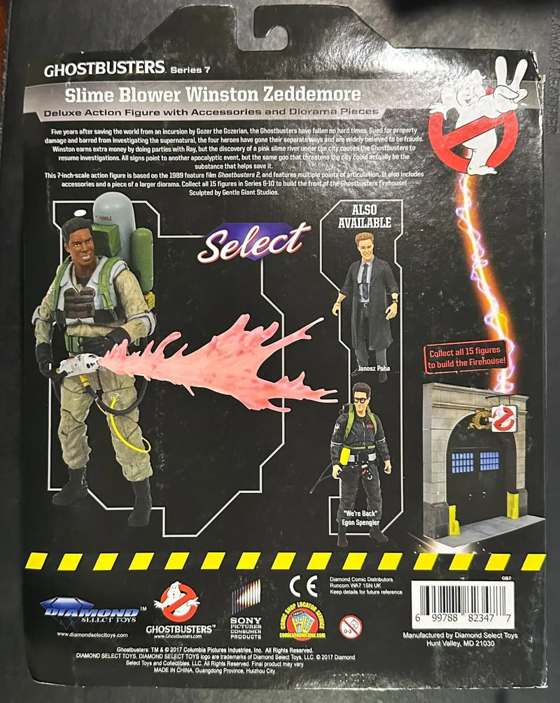 Ghostbusters Quittin Time Ray / GB2 Slime-Blower Winston Zeddemore SEALED DST - Action Figure & Toy