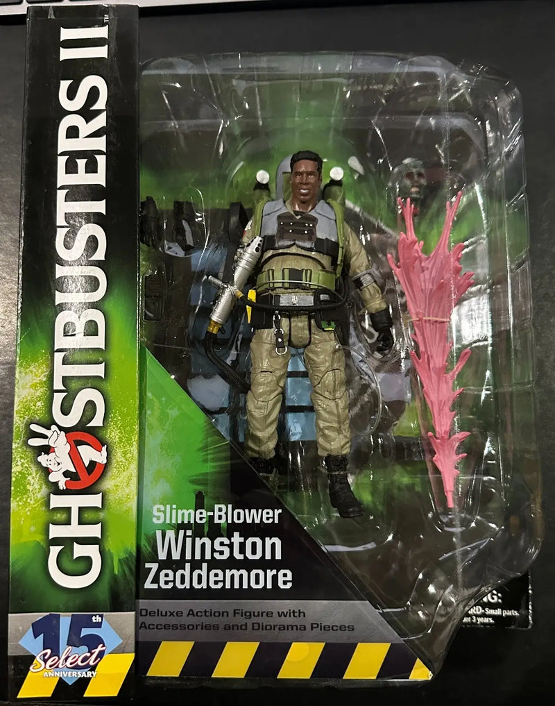 Ghostbusters Quittin Time Ray / GB2 Slime-Blower Winston Zeddemore SEALED DST - Action Figure & Toy