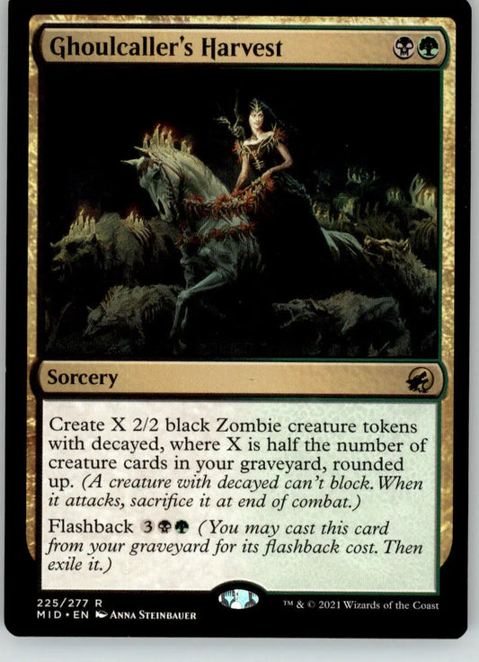 Ghoulcaller’s Harvest - Innistrad: Midnight Hunt - 225 - LP Magic: The Gathering - Magic Card Single