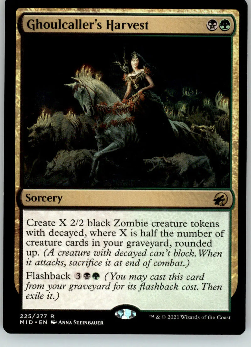 Ghoulcaller’s Harvest - Innistrad: Midnight Hunt - 225 - LP Magic: The Gathering - Magic Card Single
