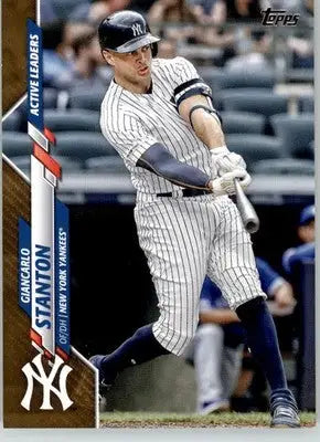 Giancarlo Stanton - 2020 Topps Update - #U-288 - SN Gold Baseball - Baseball Card Single