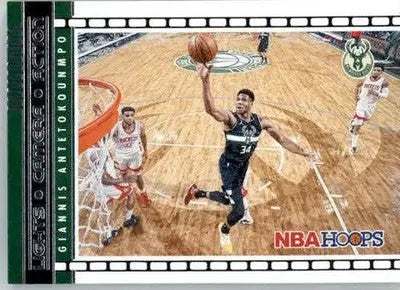 Giannis Antetokounmpo - 2021-22 Hoops - #15 - Lights Camera Action Basketball - Basketball Card Single