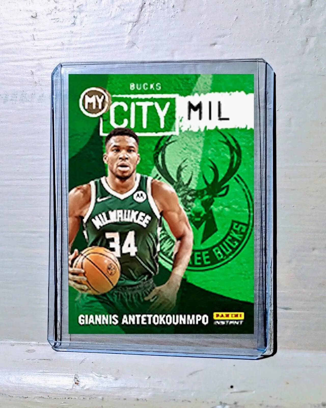 Giannis Antetokounmpo 2023-24 Panini NBA #5 MyCity Basketball Card Bucks 1/543