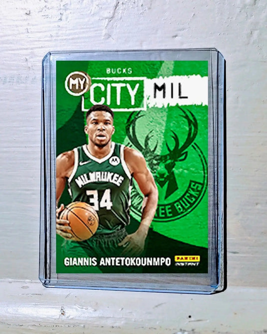 Giannis Antetokounmpo 2023-24 Panini NBA #5 MyCity Basketball Card Bucks 1/543