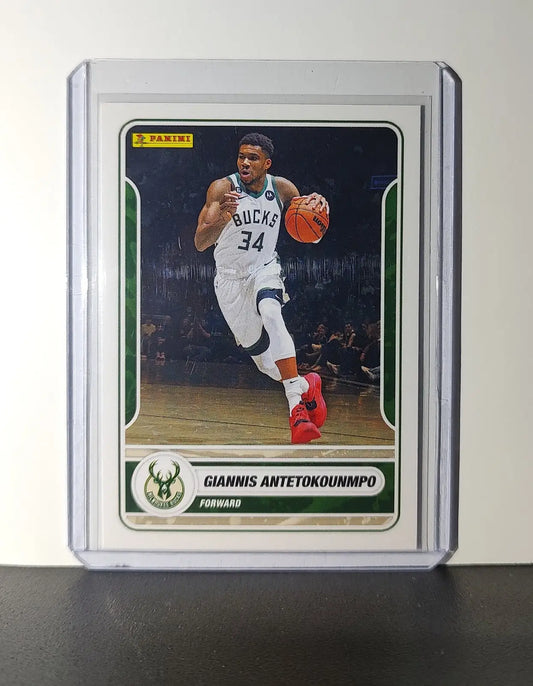 Giannis Antetokounmpo 2023-24 Panini NBA Sticker Card #11 Milwaukee Bucks - Basketball Card Single