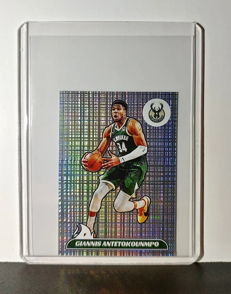 Giannis Antetokounmpo 2024-25 Panini NBA #228 Foil Sticker Card Milwaukee Bucks