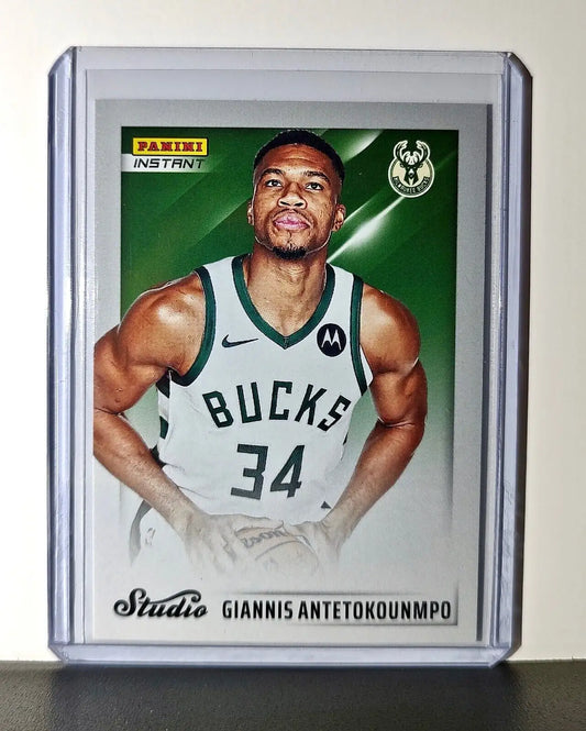 Giannis Antetokounmpo 2024-25 Panini Studio #4 Basketball Card Bucks 1/275 - Basketball Card Single