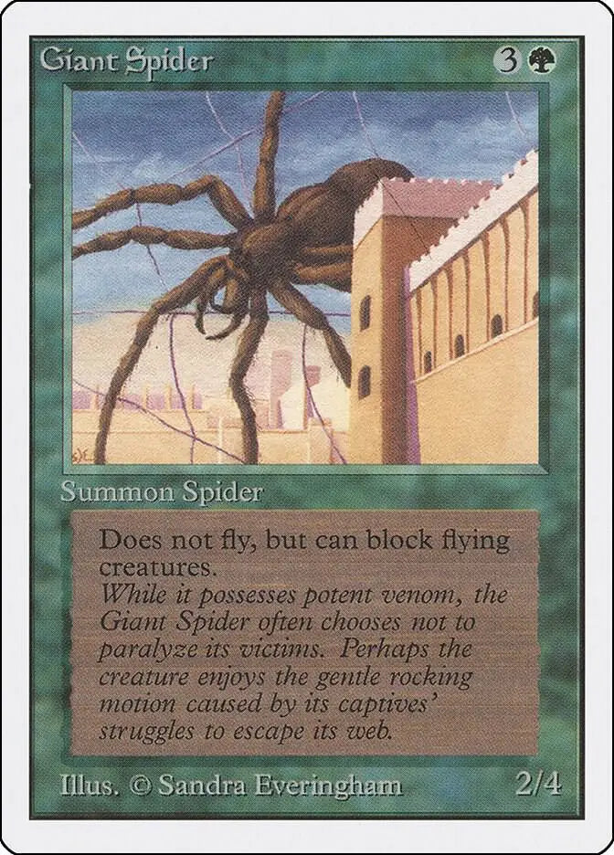 Giant Spider - Unlimited Edition - MP Magic: The Gathering - Magic Card Single