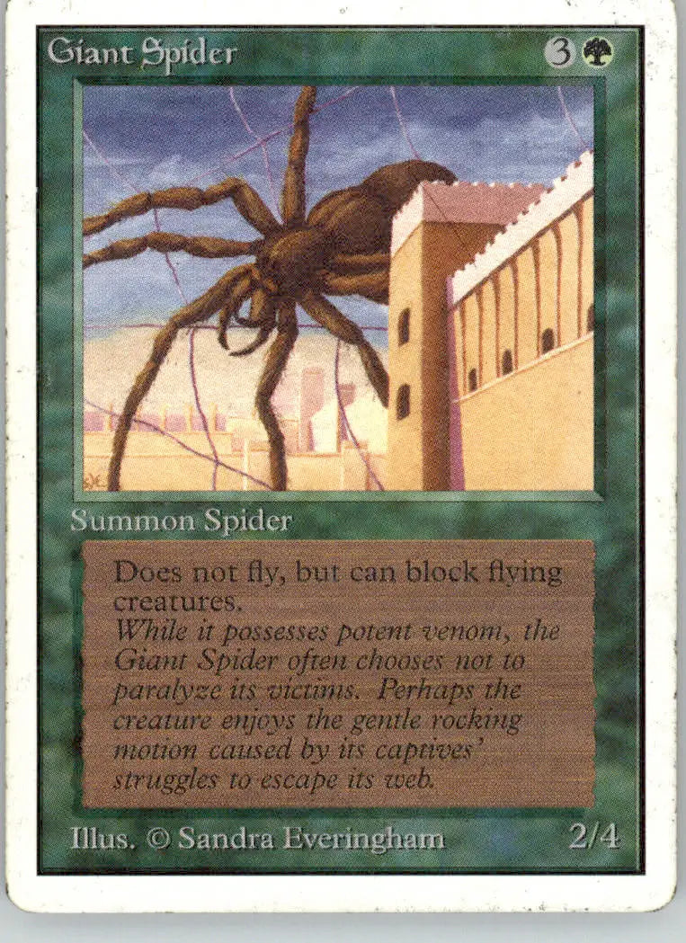 Giant Spider - Unlimited Edition - MP Magic: The Gathering - Magic Card Single