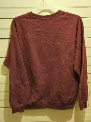 Gildan Crewneck Sweatshirt Mens L Costa Rica Embroidered Maroon Heavy Blend - Apparel