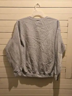 Gildan Sweatshirt Mens L Gray USA Washington DC Embroidered Crewneck Pullover - Apparel